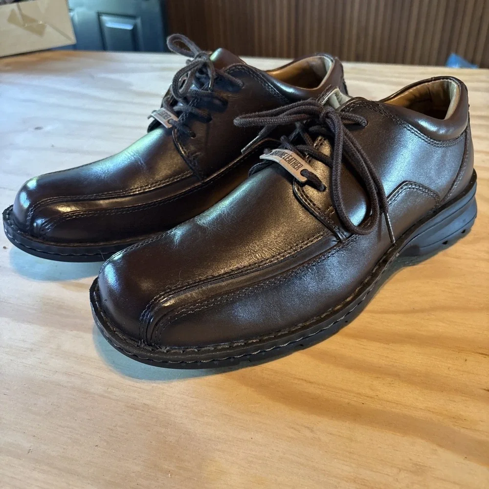 New Dockers Lace Up Oxford Mens Trustee 90-29023 Size 9.5M Brown Dress Shoes